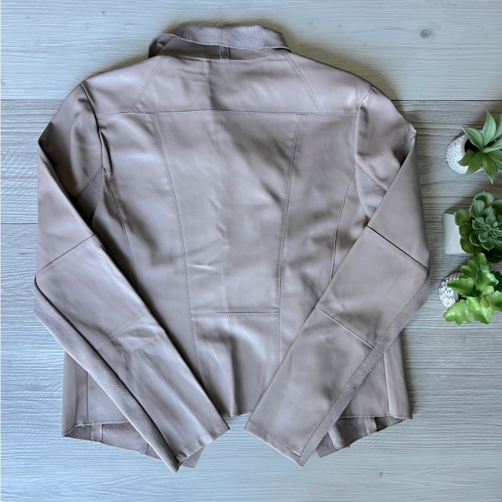 BAGATELLE faux leather draped jacket size M EUC - Picture 10 of 14